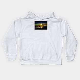 Water Sea Sunset / Swiss Artwork Photography Kids Hoodie